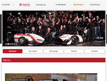 Tablet Screenshot of dart-racing.de